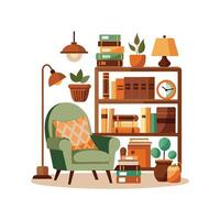 Stylish Icons for Reading Nooks and Libraries vector