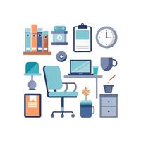 Stylish Icons for Efficient Office Ergonomics vector
