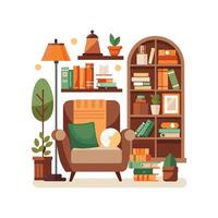 Elegant Icons for Home Library Spaces vector