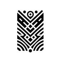 Geometric Black and White A Symmetrical Abstract Pattern with Lines, Dots, and Shapes on a Rectangular Form. vector