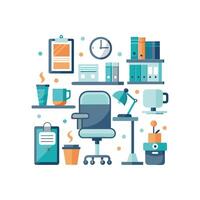 Quality Icons for Ergonomic Office Spaces vector