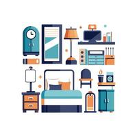 Elegant Icons for King Size Interiors vector