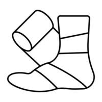 Trendy vectors design of ankle plaster