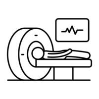 Perfect Linear design icon of CT scans vector