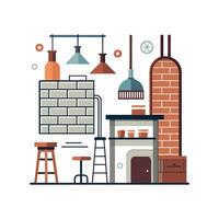 Stylish Icons for Unique Industrial Designs vector
