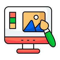 Unique design icons of web landscapes vector