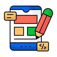 A perfect design icon of mobile design vector