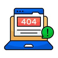 A creative design of error 404 vector