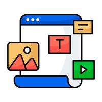 Unique design of web landscape vector
