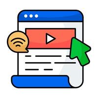 Unique icon of web videos vector