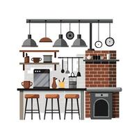 Artistic Icons for Unique Industrial Kitchen Designs vector