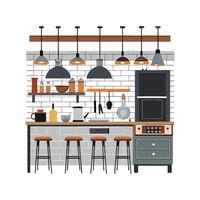 Stylish Icons for Elegant Industrial Kitchens vector