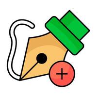 Perfect design icon of pen nibs vector