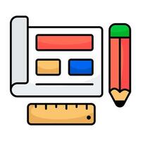 Trendy design of page layout vector