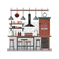 Stylish Icons for Elegant Industrial Kitchen Spaces vector