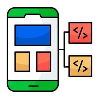 Trendy vectors design of mobile coding