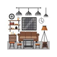 Distinctive Icons for Industrial Loft Elements vector