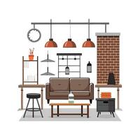 Stylish Icons for Industrial Loft Spaces vector