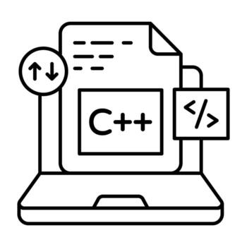 de moda lineal diseño icono de C archivo vector