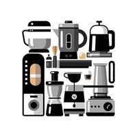 Creative Icons for Kitchen Blender Spaces vector