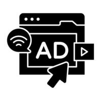 Perfect design of advertisement website vector