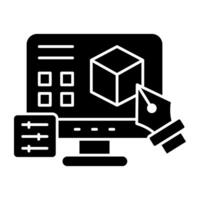 Premium download solid of 3d module vector