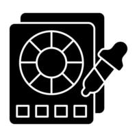 A unique glyph design icon of dropper vector