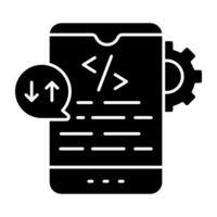 Trendy design of mobile s vector