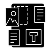 An solid design of photo post vector