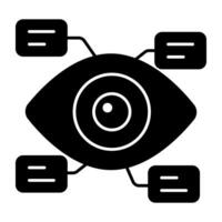 Trendy design of chat monitoring vector