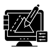 Modern design solid of graphic design vector