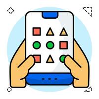 Maths shapes , geometric shapes icon vector