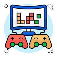 Modern design icon of game vector