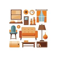 Elegant Icons for Trendy Sofa Styles vector