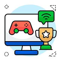 Premium download icon of computer game vector