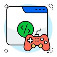 Perfect design icon of game development vector