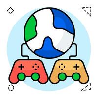 design of global gaming vector