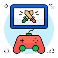 A design, icon of swords game vector