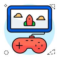 Perfect design icon of game launch vector