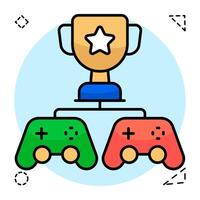 Perfect design icon of games trophy vector