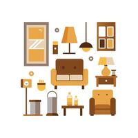 Elegant Icons for Trendy Sofa Essentials vector