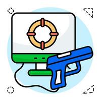 Premium download icon of shooting game vector