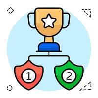 Perfect design icon of game trophy vector