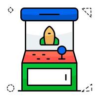 Arcade machine icon, editable vector