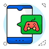 An icon of play mobile game vector