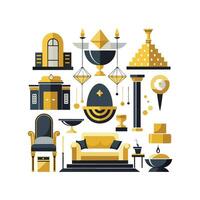 Quality Icons for Luxurious Interiors vector