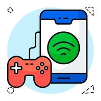 A design, icon of play mobile game vector