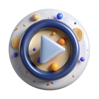 impressive rustic Circular Play Button Icon Transparent for Media Players professional png
