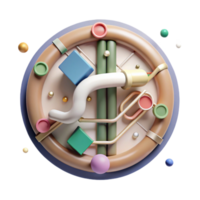 wonderful creative Circular Subway Map Layout Cutout for Unique Visuals premium png