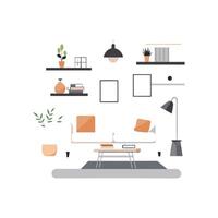 Comprehensive Icons for Minimalist Home Design vector
